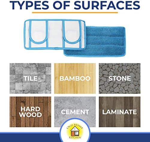 Old Home Kitchen Microfiber Dry Mop Pads 6 Pack