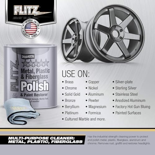 Flitz Multi-Purpose Metal Polish Paste - 1 Gallon USA Made