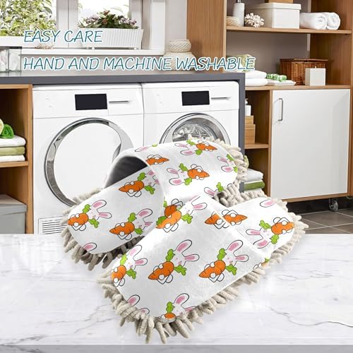 Burbuja Cartoon Bunnies Mop Slippers for Women Men