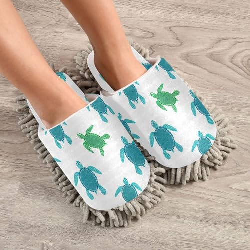 Burbuja Turtles Mop Slippers for Women Men
