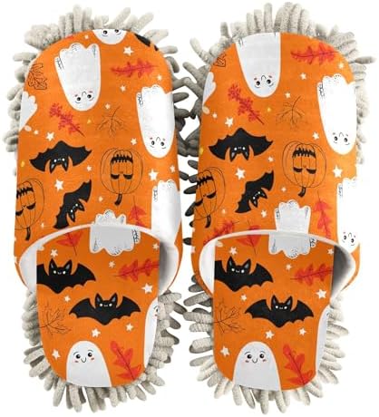 Burbuja Cartoon Ghosts Mop Slippers for Women Men 1