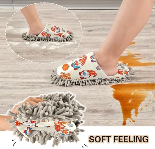 Burbuja Halloween Gnome Mop Slippers for All Sizes