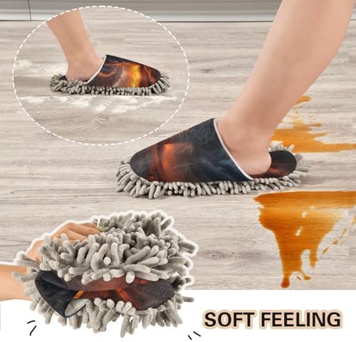FLildon Microfiber Mop Slippers for Men Women Size L 1