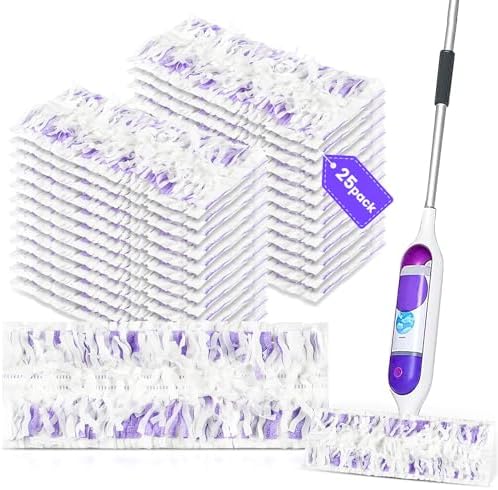25 Pack Power Mop Pad Refills for Swiffer PowerMop