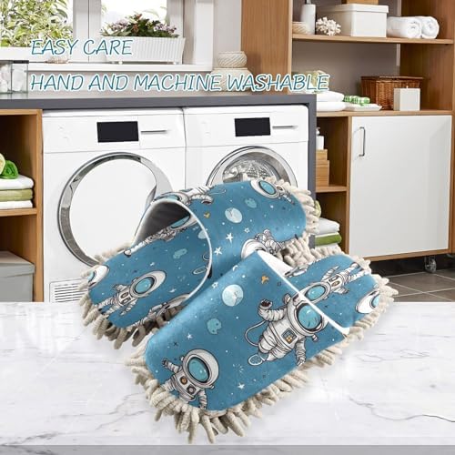 Zhirexin Cartoon Astronaut Mop Slippers