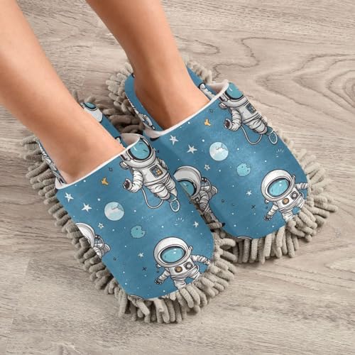 Zhirexin Cartoon Astronaut Mop Slippers