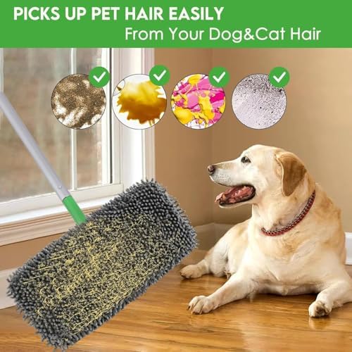 8Pcs Reusable Microfiber Mop Pads 2 Pack
