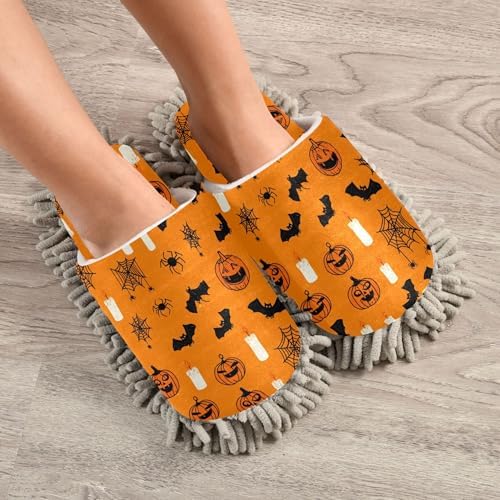 Burbuja Bat Candle Microfiber Cleaning Slippers for Home and Kitchen