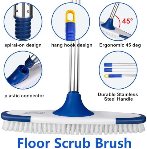 ITTAHO 53 Deck Floor Scrub Brush Set