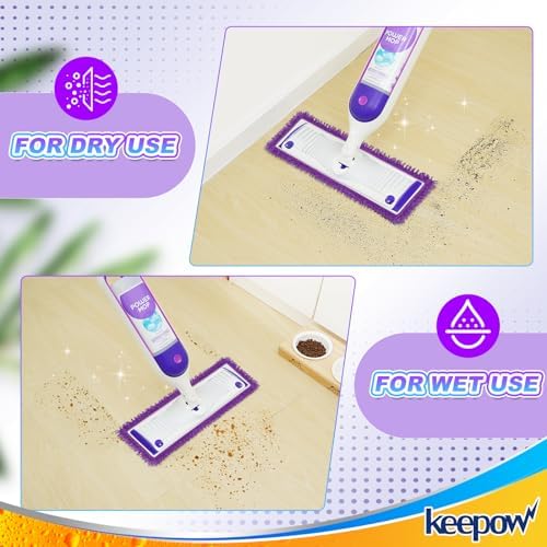 KEEPOW 10 Pack Reusable Mop Pads