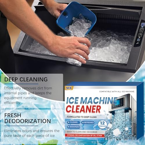 EHENiZ Ice Maker Descaler Cleaner Tablets 12 Pack for Clear Ice