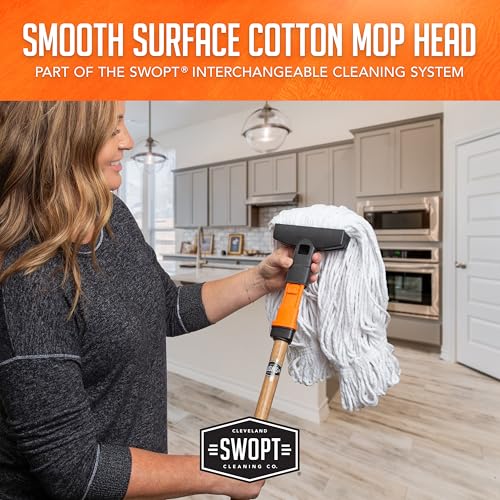 SWOPT Cotton Mop Head - Machine Washable Interchangeable