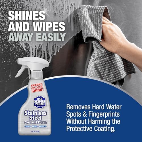 Bar Keepers Friend Stainless Steel Cleaner Polish Spray 2 x 16 oz