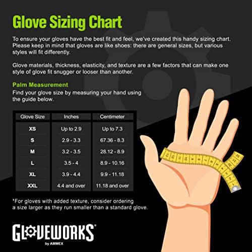 GLOVEWORKS Heavy Duty Nitrile Gloves with Diamond Grip