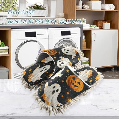 Zhirexin Mop Slippers - White Microfiber Absorbent Comfortable