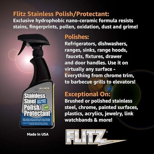 Flitz Stainless Steel Polish Protectant 16oz