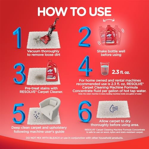 Resolve Steam Carpet Cleaner Solution Shampoo 60 fl oz