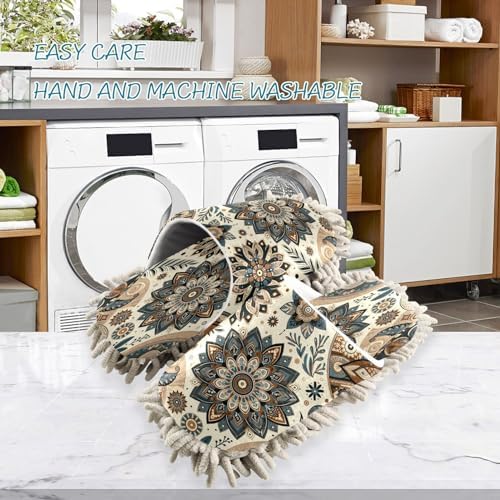 Zhirexin Mandala Kitchen Cleaning Slippers