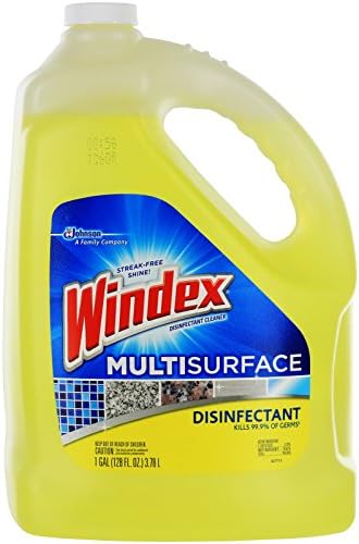 Windex Disinfectant Multi-Surface Cleaner Refill 1 Gallon Citrus Scent