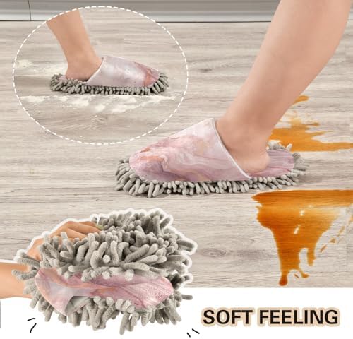 Zhirexin Microfiber Mop Slippers for Home Cleaning