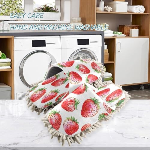 Zhirexin Cartoon Strawberry Cleaning Slippers 1