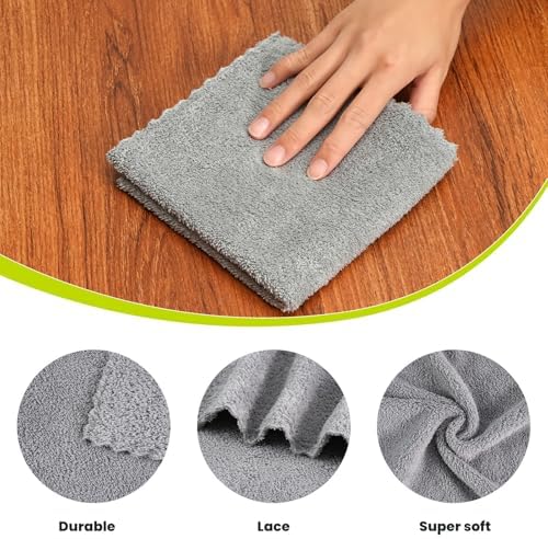 Neessno 12 Pack Microfiber Cleaning Cloths