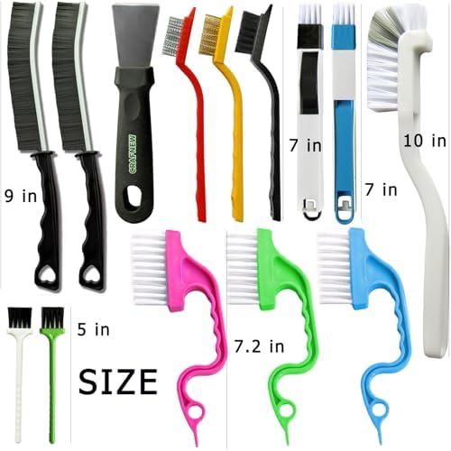 14Pcs Crevice Cleaning Brush Set for Kitchen Bathroom