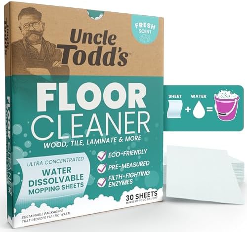 Uncle Todds Ultra Concentrated Floor Cleaner Sheets 30 Pack