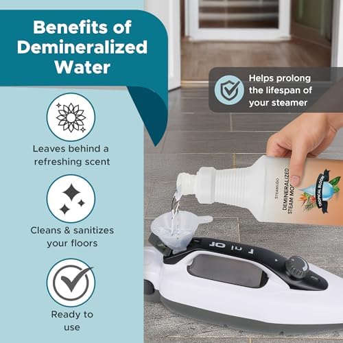 Steam Go Demineralized Water 32 oz for Steam Mops