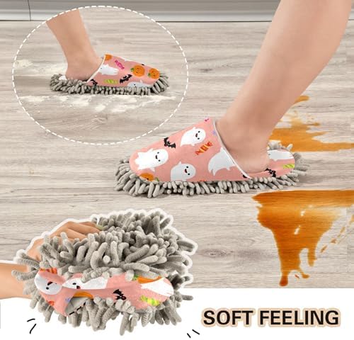 Burbuja Pumpkins Boo Mop Slippers - Charming Design Efficient Cleaning