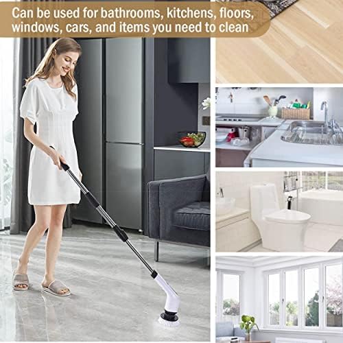 MGLSDeet Rechargeable Spin Scrubber with 7 Brush Heads 1