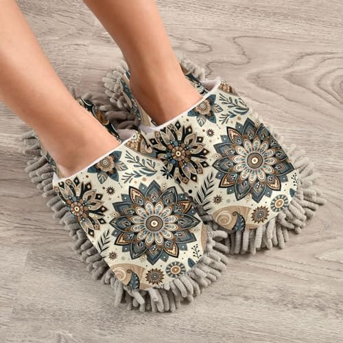 Zhirexin Mandala Kitchen Cleaning Slippers