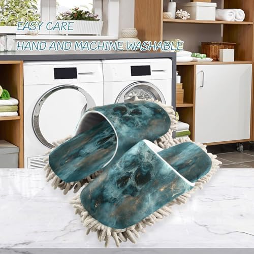 Zhirexin Green Misty Skeleton Cleaning Slippers 1