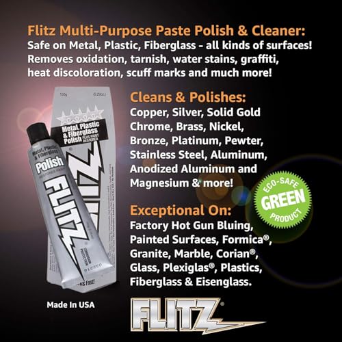 Flitz Multi-Purpose Metal Polish Paste - 529oz Tube 10 Pack