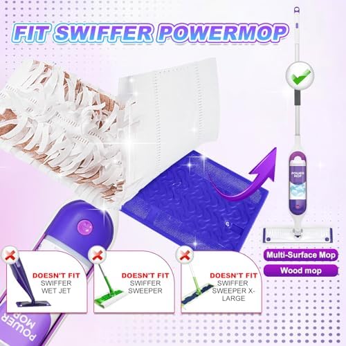 YagoDago Disposable Mop Pads for Swiffer PowerMop 5 Count