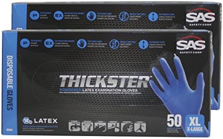SAS 6604 Thickster Textured Latex Gloves XL