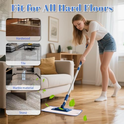 FOITLE 2 Pack Microfiber Mop Pads for Bona