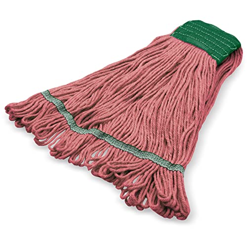 SPARTA Flo-Pac Cotton Mop Head Medium Green Band Looped End 5 Wide