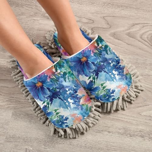 Zhirexin Watercolor Flower Cleaning Slippers