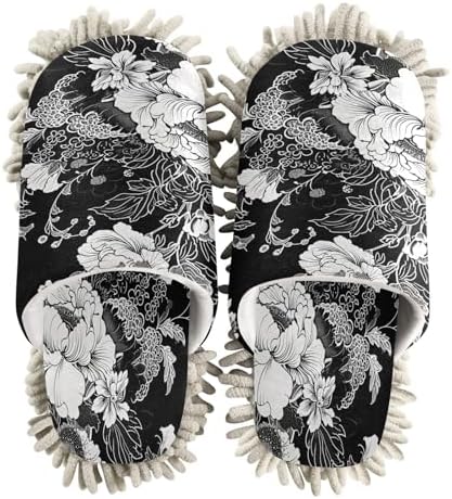 Zhirexin Microfiber Mopping Slippers for Men Women