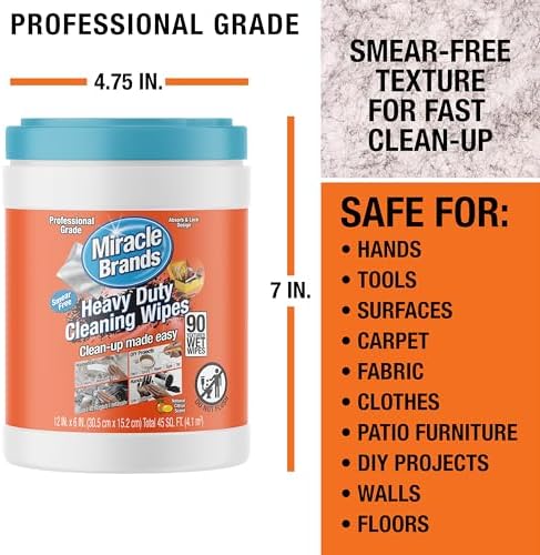Miracle Wipes Heavy Duty Cleaning 90 Count