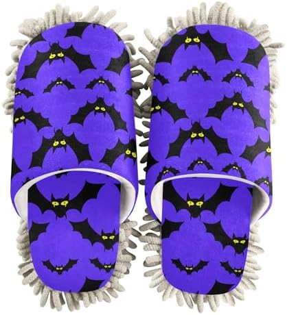 Burbuja Cartoon Bats Mop Slippers for Home and Kitchen