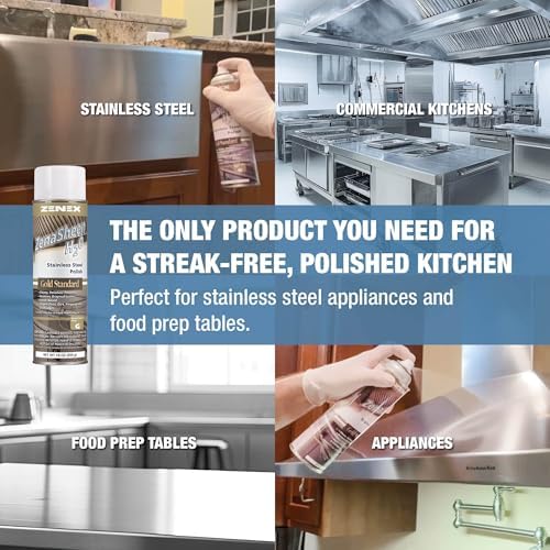 Zenex ZenaSheen H20 Polish 16 oz 2 Pack - Stainless Steel Cleaner Protector