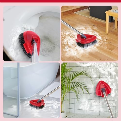 FunCee 2 Pack Scrub Brush Heads for O Cedar EasyWring Spin Mop