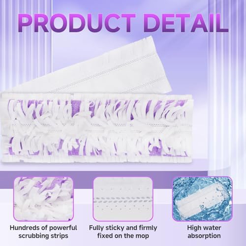 WENGROU Power Mop Refills 30 Count Multi-Surface