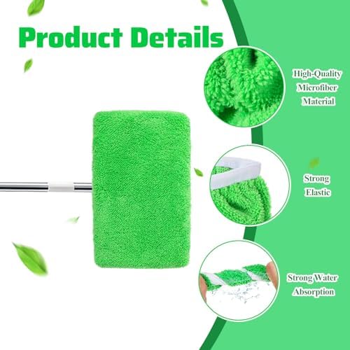 2 Pack Reusable Swiffer Mop Pads for Floor Cleaning 1