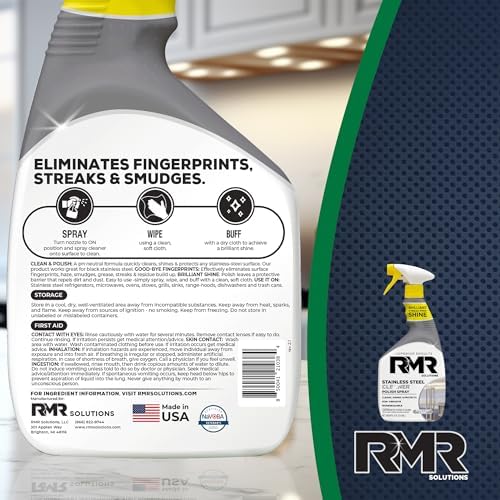 RMR Stainless Steel Cleaner and Polish - 30-Ounce Heavy-Duty Formula