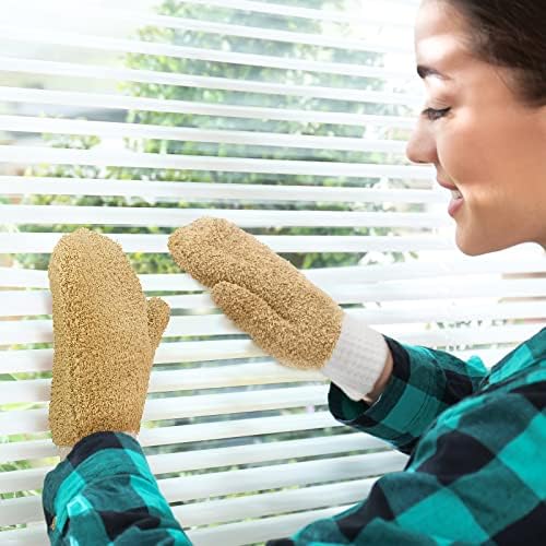 BBTO 3 Pairs Microfiber Dusting Mitts with Thumb
