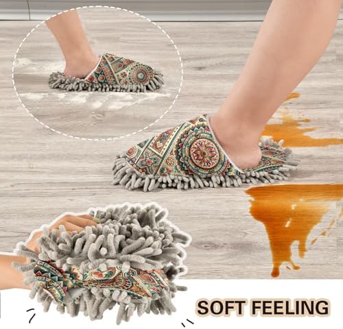 Zhirexin Mandala Pattern Cleaning Slippers