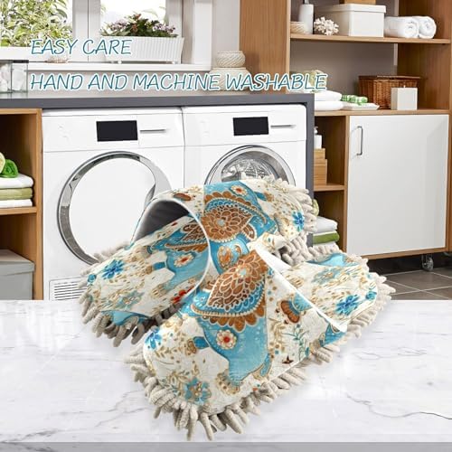 Zhirexin Mandala Textured Cleaning Slippers